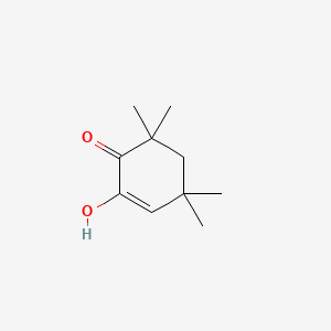molecular formula C10H16O2 B8773001 2-Hydroxy-4,4,6,6-tetramethylcyclohex-2-en-1-one CAS No. 64637-01-0