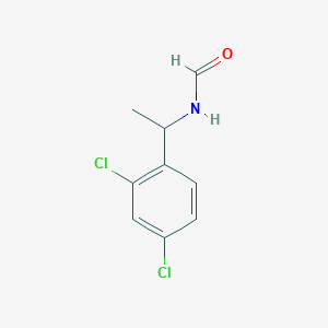 molecular formula C9H9Cl2NO B8773017 N-[1-(2,4-dichlorophenyl)ethyl]formamide 