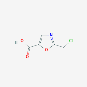 molecular formula C5H4ClNO3 B8773033 2-(Chloromethyl)-1,3-oxazole-5-carboxylic acid CAS No. 481667-42-9