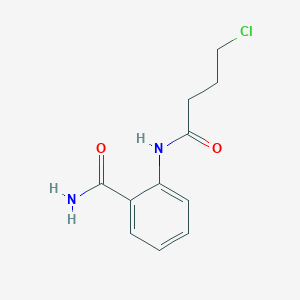 molecular formula C11H13ClN2O2 B8773043 2-[(4-Chlorobutanoyl)amino]benzamide CAS No. 22458-07-7