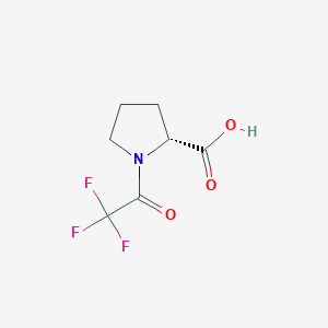 molecular formula C7H8F3NO3 B8773059 (R)-1-trifluoroacetylproline 
