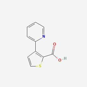 molecular formula C10H7NO2S B8773065 3-(2-Pyridinyl)-2-thiophenecarboxylic acid 
