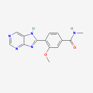 3-methoxy-N-methyl-4-(7H-purin-8-yl)benzamide