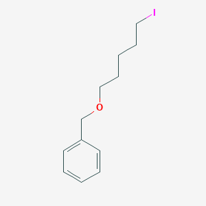 molecular formula C12H17IO B8773227 Benzyl 5-iodopentyl ether 