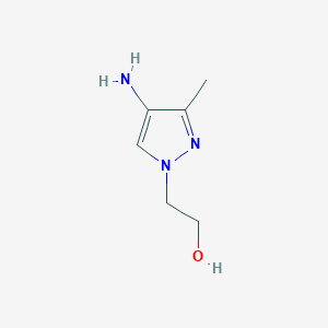 molecular formula C6H11N3O B8773342 2-(4-Amino-3-methyl-pyrazol-1-yl)-ethanol 