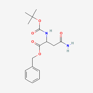 molecular formula C16H22N2O5 B8773377 BOC-ASN-OBZL 