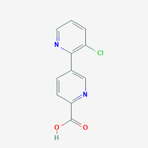 3-Chloro-[2,3'-bipyridine]-6'-carboxylic acid