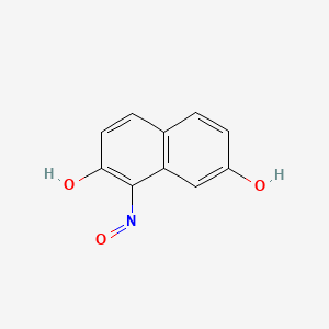 molecular formula C10H7NO3 B8773454 1-Nitrosonaphthalene-2,7-diol 