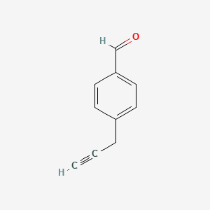 molecular formula C10H8O B8773495 4-(Prop-2-YN-1-YL)benzaldehyde 
