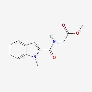 molecular formula C13H14N2O3 B8773659 2-(1-Methyl-1H-indole-2-ylcarbonylamino)acetic acid methyl ester 