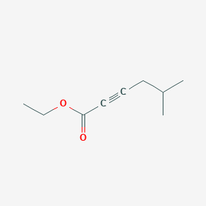 molecular formula C9H14O2 B8773698 Ethyl 5-methylhex-2-ynoate CAS No. 65236-42-2
