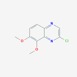 molecular formula C10H9ClN2O2 B8773710 2-Chloro-7,8-dimethoxyquinoxaline 
