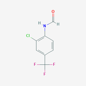 molecular formula C8H5ClF3NO B8773828 N-[2-Chloro-4-(trifluoromethyl)phenyl]formamide CAS No. 90720-05-1