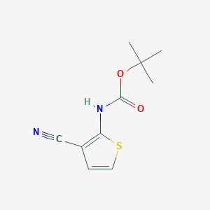 molecular formula C10H12N2O2S B8773882 tert-Butyl (3-cyanothiophen-2-yl)carbamate 
