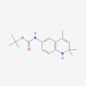 molecular formula C17H24N2O2 B8773887 Tert-butyl (2,2,4-trimethyl-1,2-dihydroquinolin-6-yl)carbamate 
