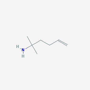molecular formula C7H15N B8773892 2-Methylhex-5-en-2-amine 