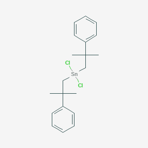 molecular formula C20H26Cl2Sn B087739 Stannane, dichlorobis(2-methyl-2-phenylpropyl)- CAS No. 14208-42-5