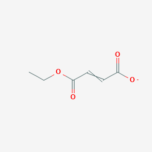 molecular formula C6H7O4- B8773935 Monoethyl fumarate 
