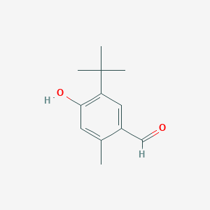 molecular formula C12H16O2 B8773987 5-tert-Butyl-4-hydroxy-2-methylbenzaldehyde CAS No. 16805-16-6