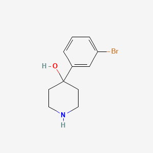 molecular formula C11H14BrNO B8773995 4-(3-Bromophenyl)piperidin-4-ol CAS No. 92316-33-1