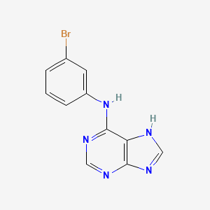 molecular formula C11H8BrN5 B8774000 N-(3-bromophenyl)-7H-purin-6-amine 
