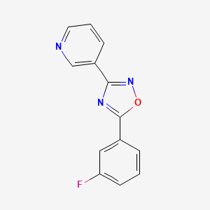 3-[5-(3-Fluorophenyl)-1,2,4-oxadiazol-3-yl]pyridine