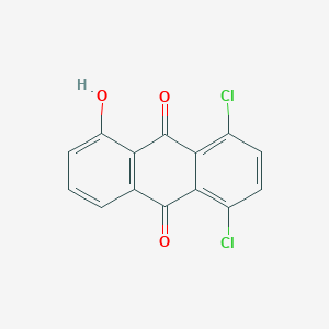 molecular formula C14H6Cl2O3 B8774090 1,4-dichloro-5-hydroxy-9,10-Anthracenedione CAS No. 6770-15-6