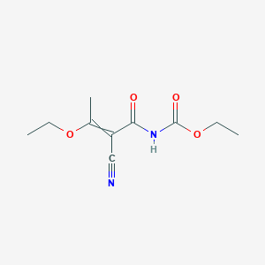 Ethyl (2-cyano-3-ethoxybut-2-enoyl)carbamate