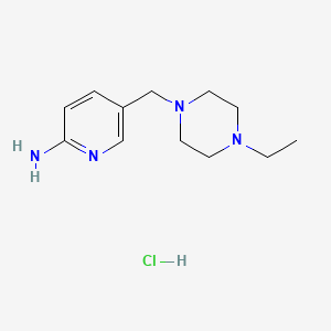 5-((4-Ethylpiperazin-1-yl)methyl)pyridin-2-amine hydrochloride