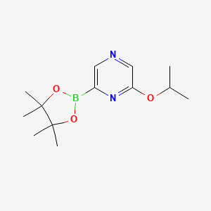 2-Isopropoxy-6-(4,4,5,5-tetramethyl-1,3,2-dioxaborolan-2-yl)pyrazine