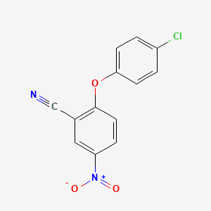 Benzonitrile, 2-(4-chlorophenoxy)-5-nitro-
