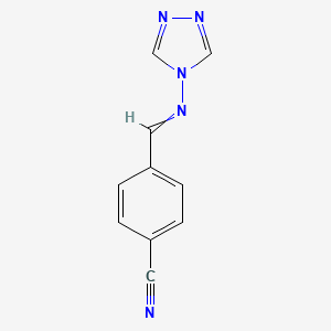 4-[(4H-1,2,4-triazol-4-ylimino)methyl]benzenecarbonitrile