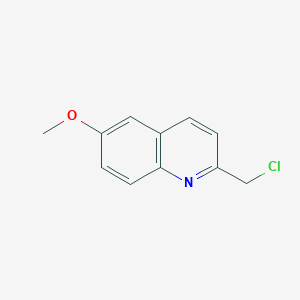 molecular formula C11H10ClNO B8774269 2-(Chloromethyl)-6-methoxyquinoline 