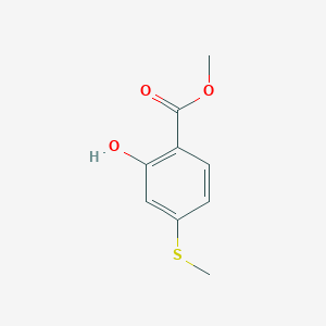 molecular formula C9H10O3S B8774313 Methyl 2-hydroxy-4-(methylthio)benzoate CAS No. 95420-73-8