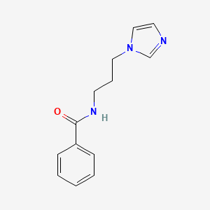 molecular formula C13H15N3O B8774321 N-[3-(1H-imidazol-1-yl)propyl]benzamide 
