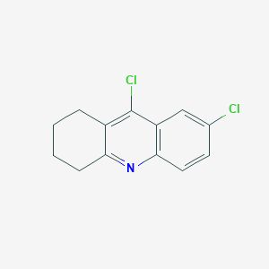 molecular formula C13H11Cl2N B8774380 7,9-Dichloro-1,2,3,4-tetrahydroacridine 