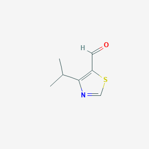 molecular formula C7H9NOS B8774399 4-Isopropylthiazole-5-carbaldehyde CAS No. 261710-80-9