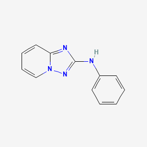 molecular formula C12H10N4 B8774506 N-Phenyl-[1,2,4]triazolo[1,5-A]pyridin-2-amine 