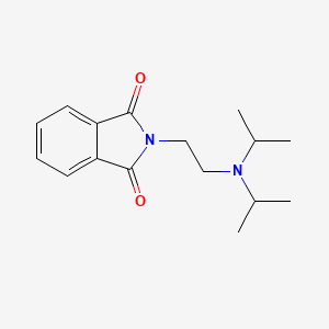 molecular formula C16H22N2O2 B8774585 2-[2-(Dipropan-2-ylamino)ethyl]isoindole-1,3-dione CAS No. 85262-27-7