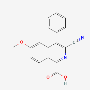 3-Cyano-6-methoxy-4-phenylisoquinoline-1-carboxylic acid