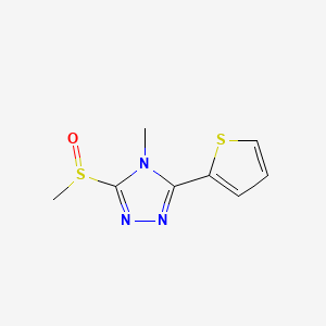 4-Methyl-3-(methylsulfinyl)-5-(2-thienyl)-4H-1,2,4-triazole