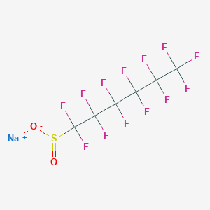 molecular formula C6F13NaO2S B8774701 Sodium perfluoro-1-hexanesulfinate CAS No. 102061-83-6