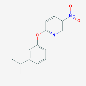 2-{[3-(1-Methylethyl)phenyl]oxy}-5-nitropyridine
