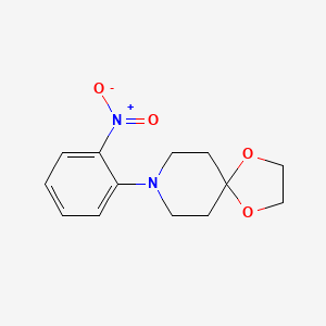 molecular formula C13H16N2O4 B8774786 8-(2-Nitrophenyl)-1,4-dioxa-8-azaspiro[4.5]decane 