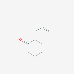 molecular formula C10H16O B8774789 Cyclohexanone, 2-(2-methyl-2-propenyl)- CAS No. 936-67-4