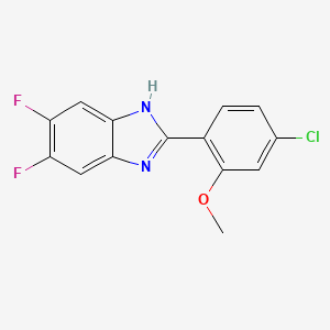 2-(4-Chloro-2-methoxyphenyl)-5,6-difluoro-1H-benzo[D]imidazole