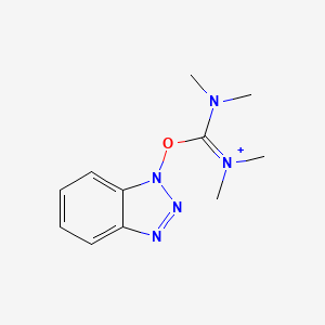 molecular formula C11H16N5O+ B8774802 O-benzotriazol-1-yl-tetramethyluronium 