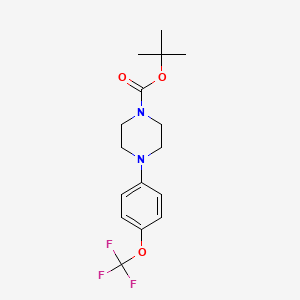 molecular formula C16H21F3N2O3 B8774814 Tert-butyl 4-(4-(trifluoromethoxy)phenyl)piperazine-1-carboxylate 