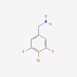 molecular formula C7H6BrF2N B8774838 4-Bromo-3,5-difluorobenzylamine 