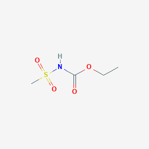 molecular formula C4H9NO4S B8774847 ethyl N-(methylsulfonyl)carbamate CAS No. 49671-33-2